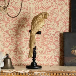 Graham & Green Decorative Accessories<Gold Parrot on a Perch