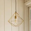 Graham & Green Ceiling Lights & Chandeliers<Gold Plated Diamond Pendant