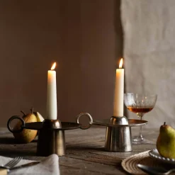 Graham & Green Candle Holders & Candles<Gold Rest Candle Holder