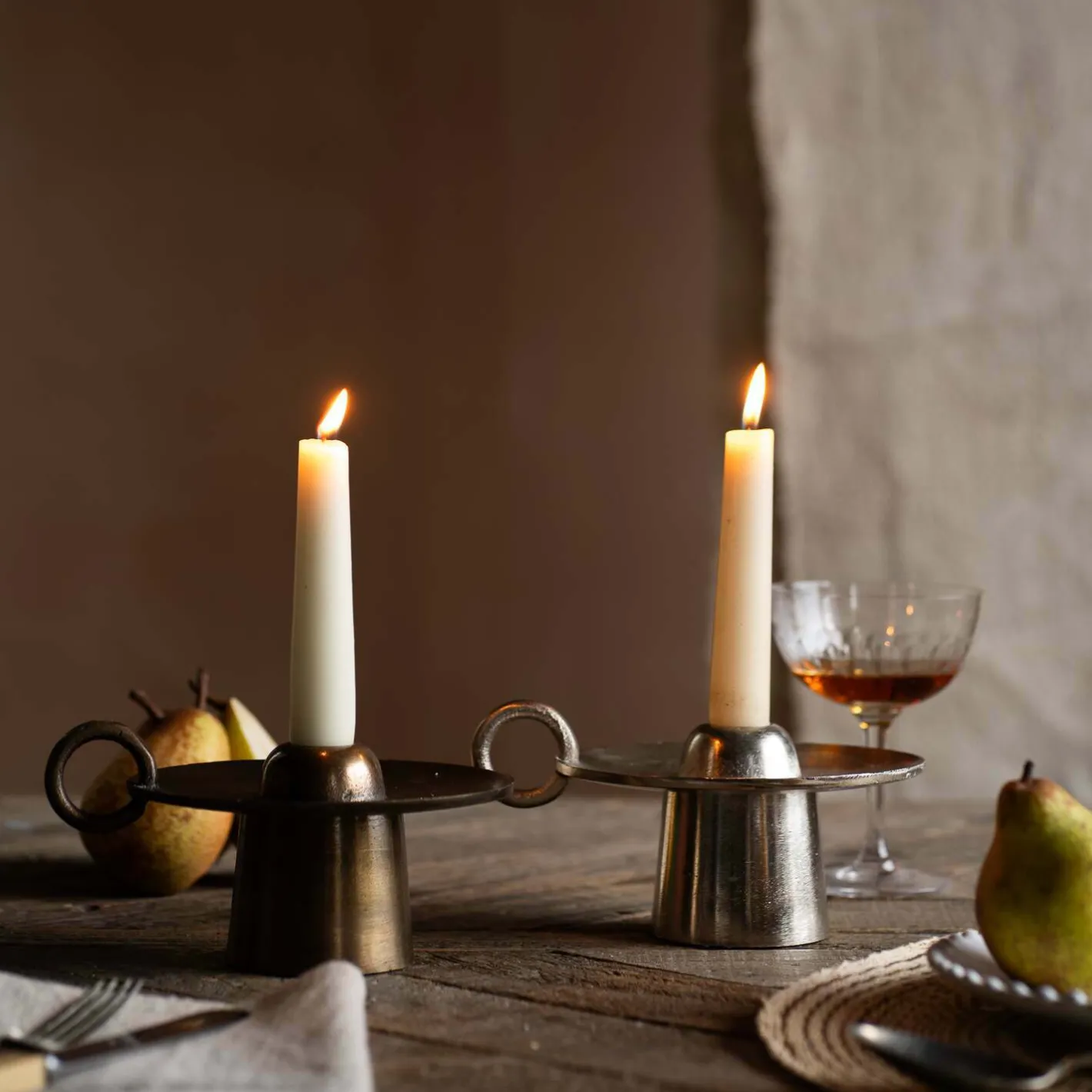 Graham & Green Candle Holders & Candles<Gold Rest Candle Holder