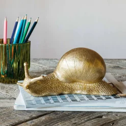 Graham & Green Bookends & Paperweights|Decorative Accessories<Gold Snail Decoration