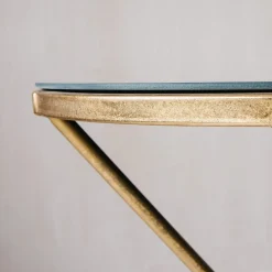 Graham & Green Side Tables<Gold Tripod Mirrored Table