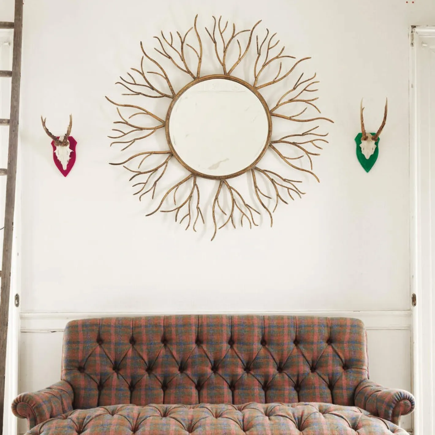 Graham & Green Round Mirrors|Wall Mirrors<Gold Twig Mirror