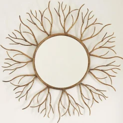 Graham & Green Round Mirrors|Wall Mirrors<Gold Twig Mirror