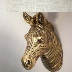 Graham & Green Animal Lights|Wall Lights & Sconces<Gold Zebra Wall Light With Shade