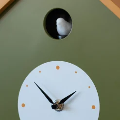 Graham & Green Clocks<Green and Ochre Cuckoo House Wall Clock