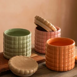 Graham & Green Kitchen Accessories<Green Ceramic Cookie Jar