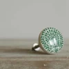Graham & Green Knobs & Handles<Green Floral Resin Knob
