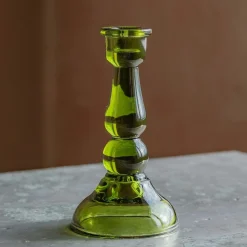 Graham & Green Candle Holders & Candles<Green Glass Candle Holder