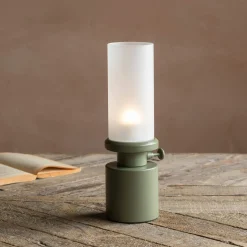 Graham & Green Table Lamps<Green LED Oil Lamp