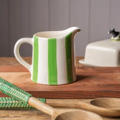 Graham & Green Outdoor Dining|Jugs & Carafes<Green Stripe Creamer Jug