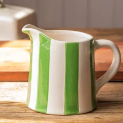 Graham & Green Outdoor Dining|Jugs & Carafes<Green Stripe Creamer Jug