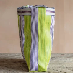 Graham & Green Bags<Green Stripe Recycled Tote Bag