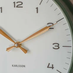 Graham & Green Clocks<Green with Ochre Hands Factory Wall Clock