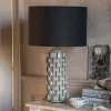 Graham & Green Table Lamps<Grey Ceramic Table Lamp with Shade