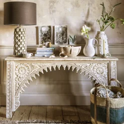 Graham & Green Table Lamps<Grey Ceramic Table Lamp with Shade