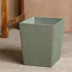 Graham & Green Household Storage<Grey Faux Shagreen Bin