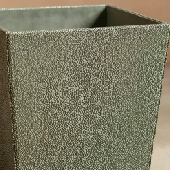Graham & Green Household Storage<Grey Faux Shagreen Bin