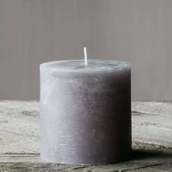 Graham & Green Candle Holders & Candles<Grey Pillar Candles