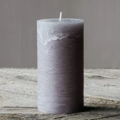 Graham & Green Candle Holders & Candles<Grey Pillar Candles