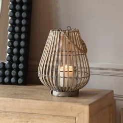 Graham & Green Candle Holders & Candles<Grey Willow Lantern