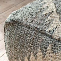 Graham & Green Pouffes & Beanbags|Pouffes & Bean Bags<Haley Jute Kilim Pouffe