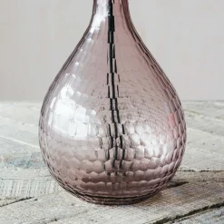 Graham & Green Table Lamps<Hammered Pink Glass Table Lamp