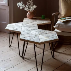 Graham & Green Coffee Tables|Side Tables<Harris Hexagon Table