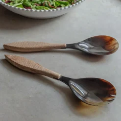 Graham & Green Outdoor Dining|Kitchen Accessories<Horn and Wood Salad Servers