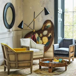 Graham & Green Armchairs|Cocktail Chairs<Hoxton Chalk Bouclé Armchair