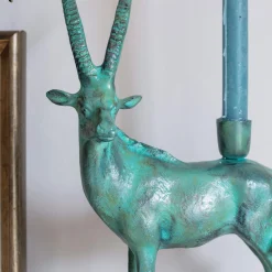 Graham & Green Candle Holders & Candles<Ibex Deer Candle Holder