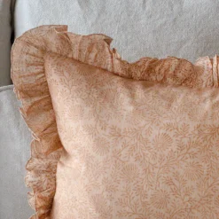 Graham & Green Sofa Cushions|Cushions<Indian Hand Block Printed Square Floral Cushions