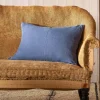 Graham & Green Sofa Cushions|Cushions<Indigo Rectangular Linen Cushion