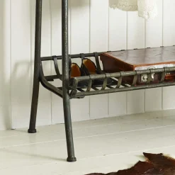 Graham & Green Hallway Storage|Wardrobes & Rails<Industrial Black Metal Coat Rack
