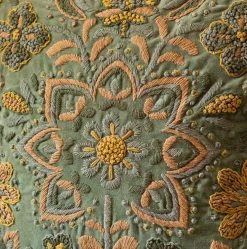 Graham & Green Sofa Cushions|Cushions<Ione Embroidered Velvet Square Cushion