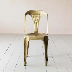 Graham & Green Dining Chairs<Isaac Brass Chair