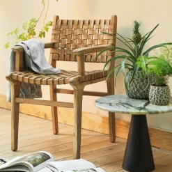 Graham & Green Armchairs|Dining Chairs<Ivan Leather Armchair