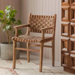Graham & Green Armchairs|Dining Chairs<Ivan Leather Armchair