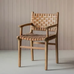 Graham & Green Armchairs|Dining Chairs<Ivan Leather Armchair
