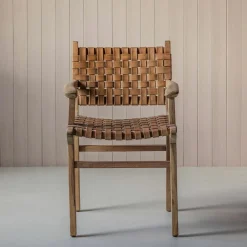 Graham & Green Armchairs|Dining Chairs<Ivan Leather Armchair