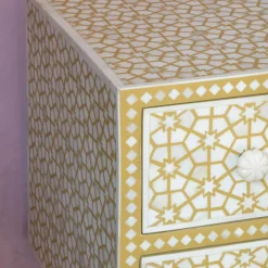 Graham & Green Bedside Tables<Jaipur Bone Inlay Bedside Table