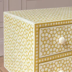 Graham & Green Bedside Tables<Jaipur Bone Inlay Bedside Table