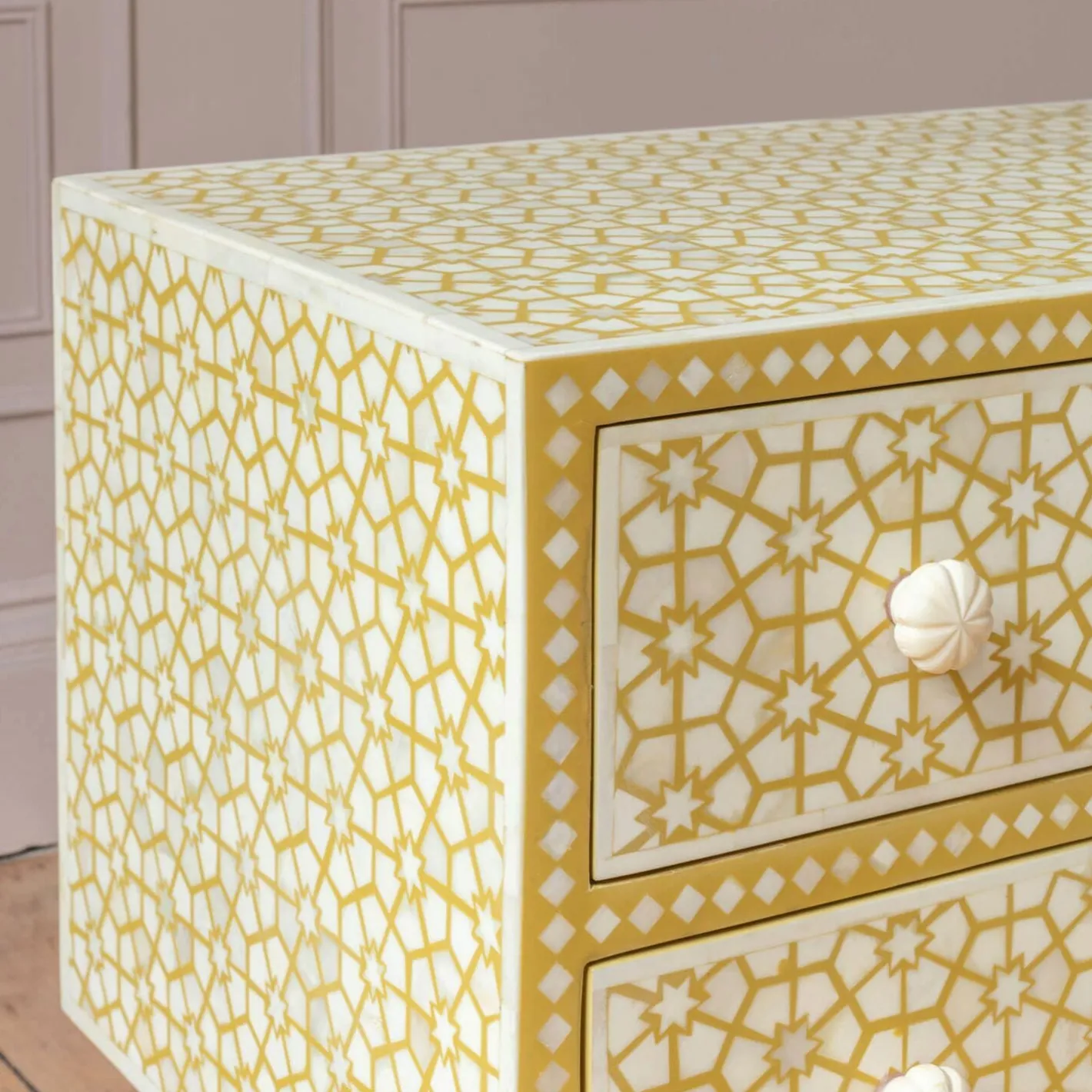Graham & Green Bedside Tables<Jaipur Bone Inlay Bedside Table