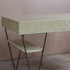 Graham & Green Desks<Jaipur Bone Inlay Desk