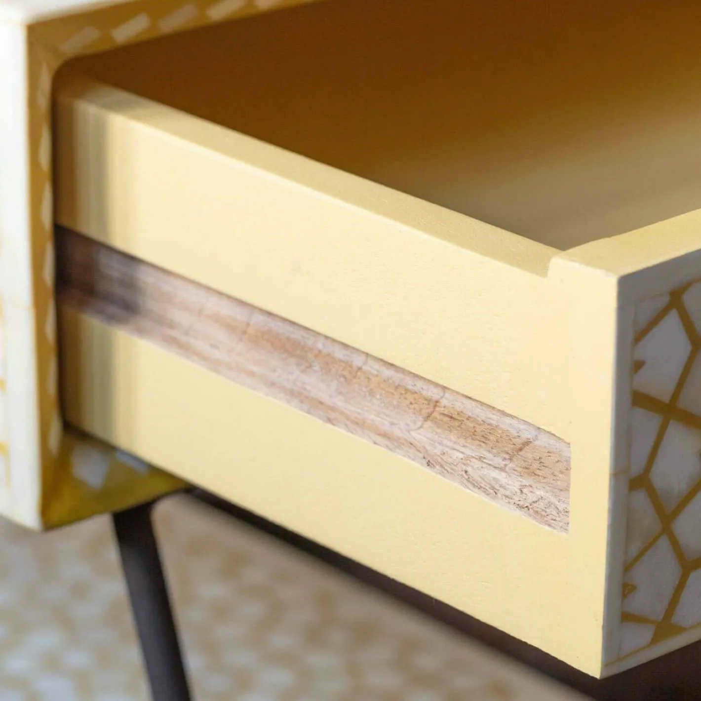 Graham & Green Desks<Jaipur Bone Inlay Desk