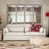 Graham & Green Ready To Go Sofas<Jasmine Natural Belgian Linen Three Seater Sofa