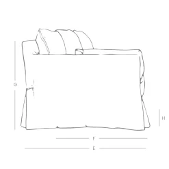 Graham & Green Ready To Go Sofas<Jasmine Natural Belgian Linen Two Seater Sofa