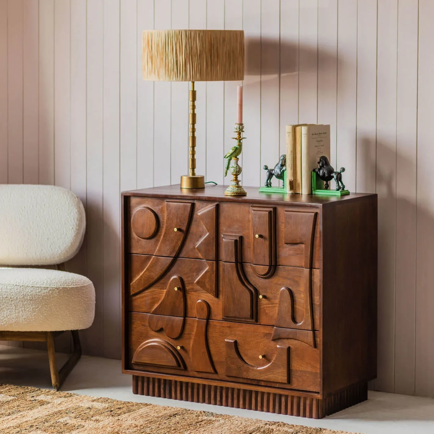 Graham & Green Chests Of Drawers|Chests Of Drawers<Jesse Three Drawer Chest of Drawers