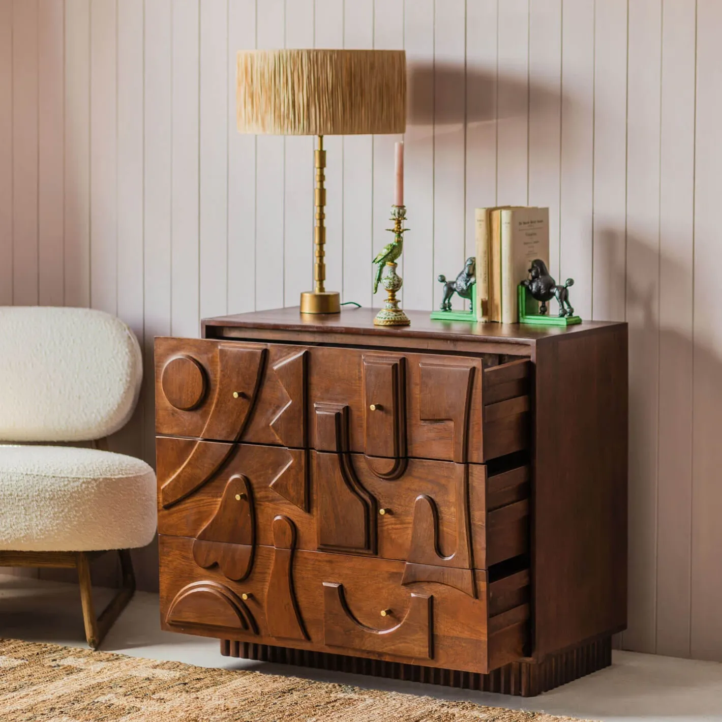 Graham & Green Chests Of Drawers|Chests Of Drawers<Jesse Three Drawer Chest of Drawers