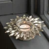 Graham & Green Candle Holders & Candles<Jewelled Silver Tealight Holder